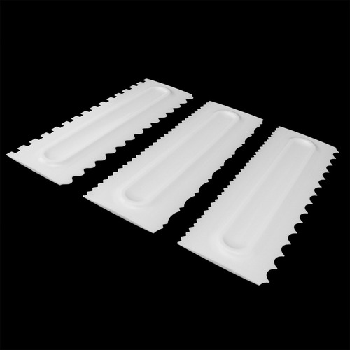 Juego De 3 Espátulas De Plástico Para Modelar Tartas Con Fon