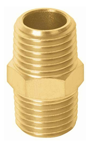 Truper Niple, Niple De Latón, Tipo Ff, Cuerda 1/4 Npt