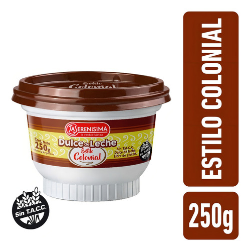 Dulce Leche Serenisima Colonial 250 Grs