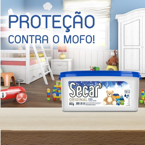 Imagem 3 de 4 de Anti Mofo Secar 80g Kids Desumidificador Guarda Roupas