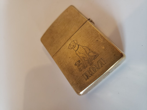 Antigo Isqueiro Zippo R.c.a Victor Em Perfeito Estado S/ Uso (Usado)