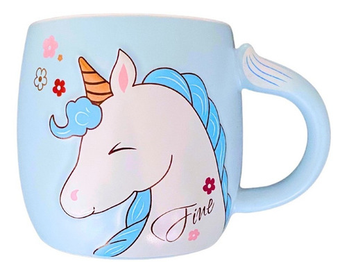 Taza Unicornio Azul