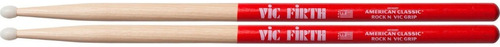  Palillo Vic Firth American Classic American Classic Rock Nylon Vic Grip Natural con punta de Nailon