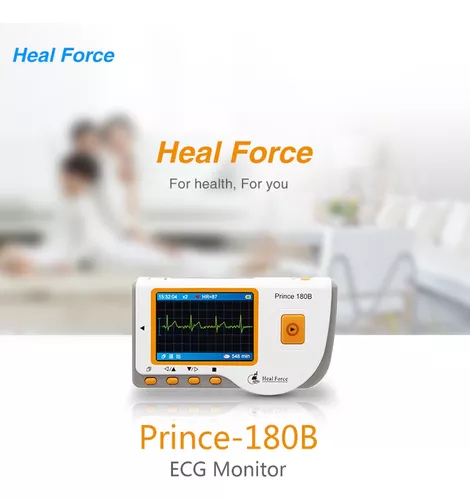 Electrocardiografo Portatil Pantalla Color ECG Heal Force