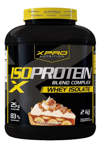 Whey Protein XPro Nutrition Iso Blend Complex 2kg Sabor Torta de Banana