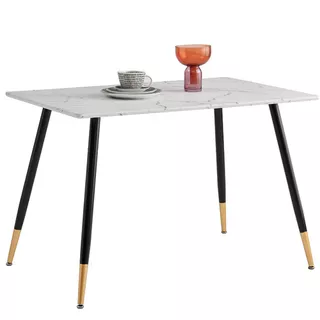 Gomyhome Mesa De Comedor Whalen Marble Estilo Eames Rectangular