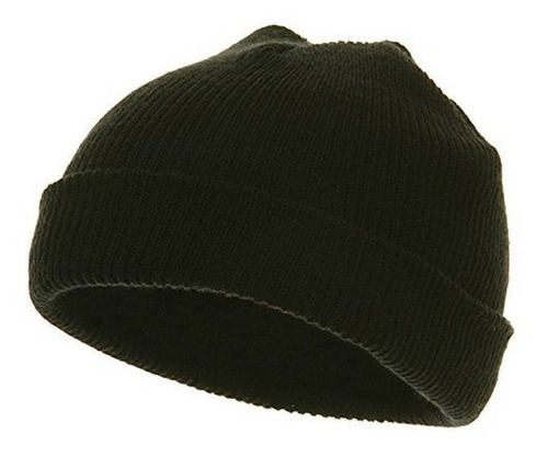 Tejer Infantil Cuff Beanie - Negro.