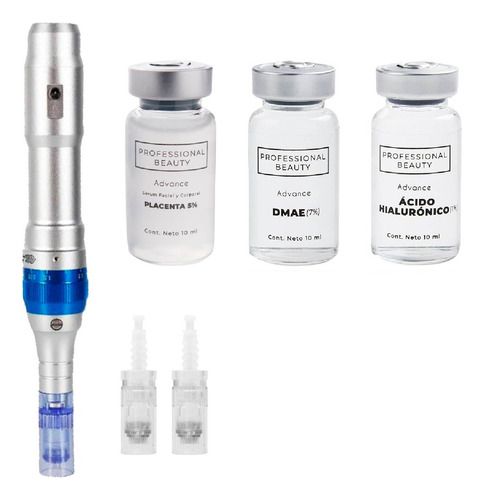 Kit Dermapen Dr Pen A6 Inalámbrico + 3 Activos + 2 Agujas