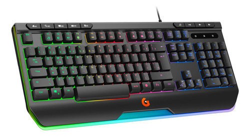 Teclado Gamer Usb Computador Pc Membrana Rgb Abnt2 11 Efeito