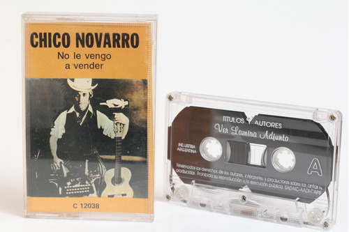 Cassette Chico Novarro No Le Vengo A Vender