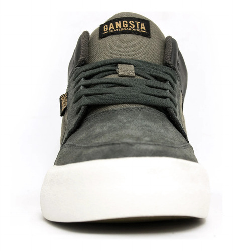 Zapatilla Gangsta Wallride Mid Grey Cuero/algodon