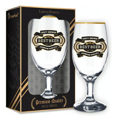 Taça Cerveja Windsor Quality Best Beer Série Ouro Brasfoot