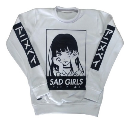Suéter Sad Girls Anime Unisex