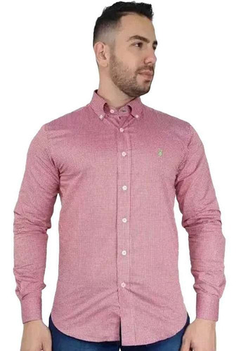 Camisa Austin Western Exclusivo Manga Longa Xadrez Vermelho