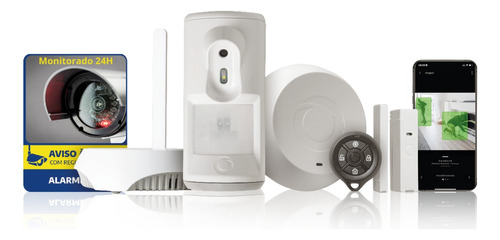 Kit De Alarme Com Monitoramento 24h E Registro De Imagem