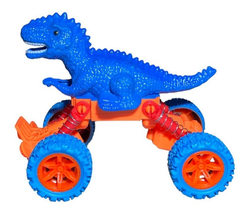 Imagen 1 de 8 de Auto Dinosaurio Jurassic Pull Back C/ Suspensión Monster 4x4