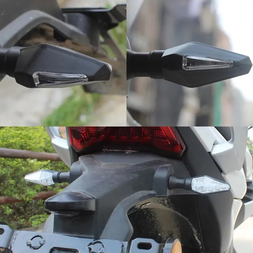Direccionales Led Secuencial Motocicleta Doble Funcion 4pz