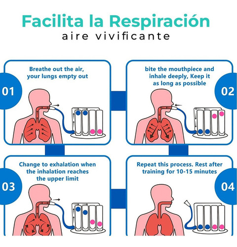 Espirómetro De Incentivo 5000 Ml Ejercitador Pulmonar