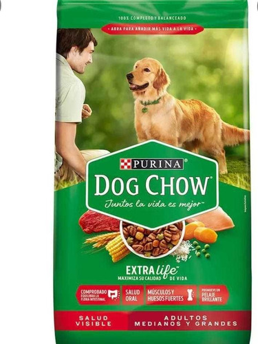Dog Chow Adulto Raza Grande Con 8 Kg 