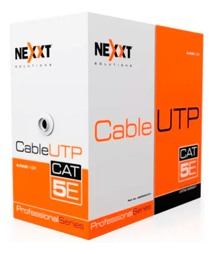 Rollo De Cable Utp Nexxt Cat5e 100% Cobre Certificado 100mts