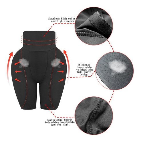 Pantalón Relleno Cadera Control Lencería Bragas Mujer Bragui