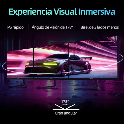Monitor Gamer KTC con pantalla de 24" 100Hz 110V y resolución Full HD