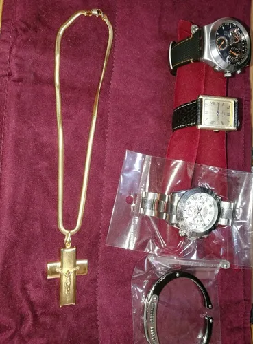 comprar Cadena Baño De Oro 18k Wide Gargantilla Cristo Prenda Collar