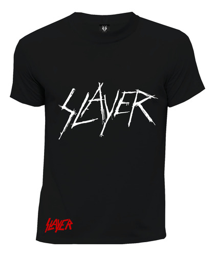 Camiseta Rock Thrash Metal Logo Slayer