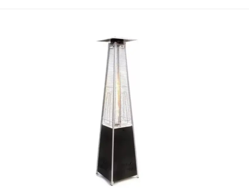 Aquecedor Externo A Gás Quartzo Pirâmide Aço Inox 2,20 Mmi Cor Preto