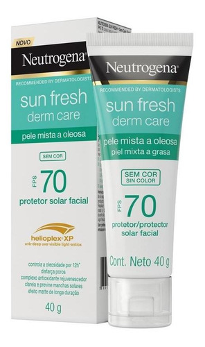 Protetor Solar Neutrogena Pele Mista A Oleosa Fps70 40g