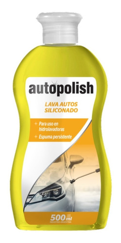 Shampoo Lava Auto Siliconado Hidrolavadora Autopolish 500 Ml