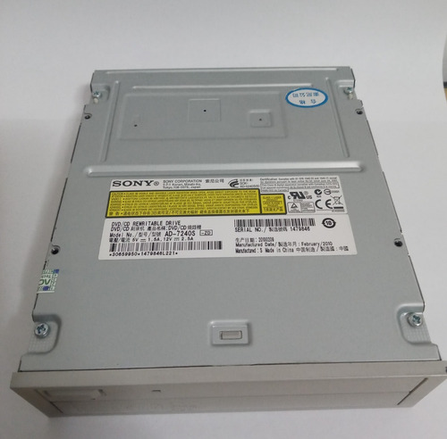 Imagem 3 de 4 de Gravador Sony Para Cd E Dvd Ad-7240s - 1 Und.