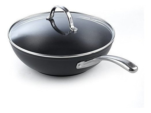 Cooks Standard 02591 Anodizado Wok Stir Fry Pan 11inch Negro