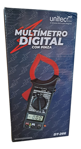 Multimetro Digital Con Pinza Unitec. Estuche Incluido
