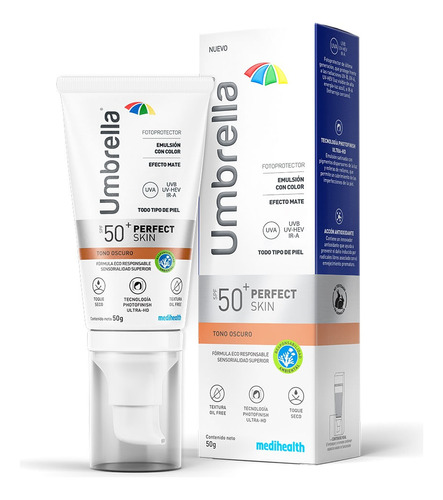 Protector Solar Umbrella Perfect Skin Oscuro Spf50 X 50gr