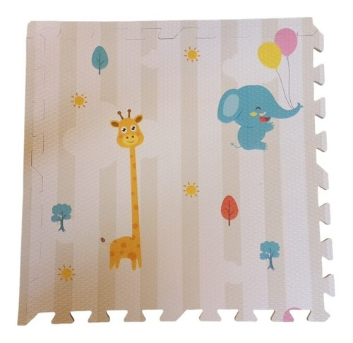 Imagen 2 de 4 de Alfombra Anti Golpes De Goma Eva 4 Piezas Grande 60 X 60cm