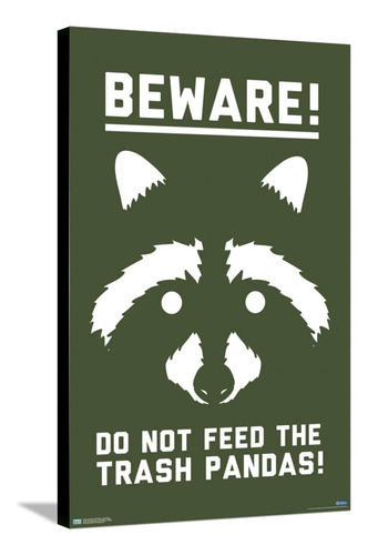 Lunch Hour Productions - Trash Panda Canvas Wall Poster