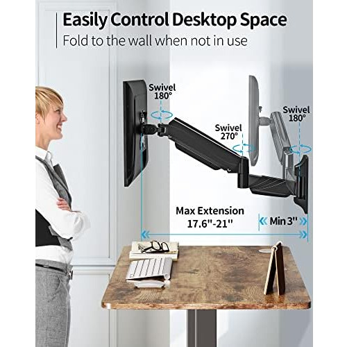 Soporte De Pared Monitor Individual De 17 32 Pulgadas, ...