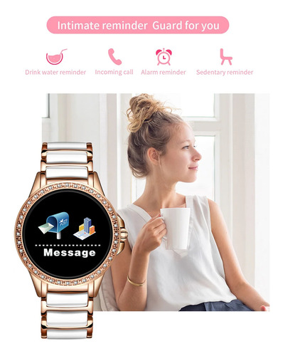 Reloj Int Smartwatch Mujer Estilo Sofisticado Y Ligero Ip67