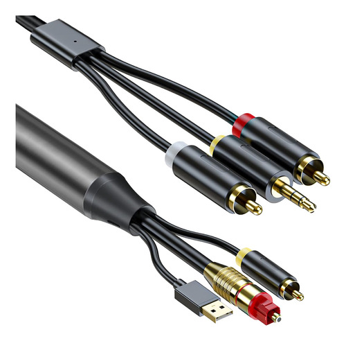 Cable De Conversión De Audio Digital A Analógico, Spdif/opti