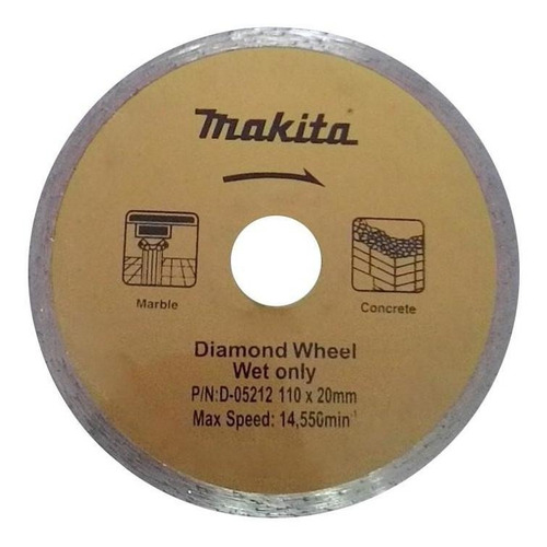 Disco Diamant Liso Makita 4.1/8 PuLG D05212