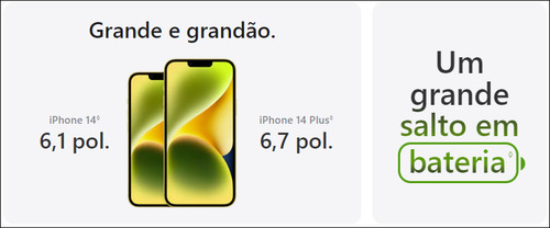 Apple iPhone 14 (128 GB) - Meia noite - Aceitável (Recondicionado)