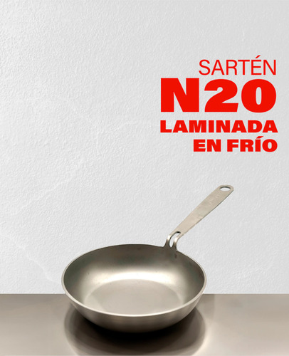 Batería De Sartenes De Acero Premium Kankay N30 + N25 + N20 Color Plateado
