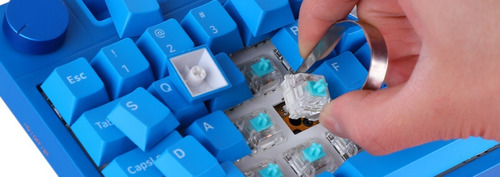 Imagen 9 de 10 de Teclado Mecánico Bluetooth Switch Pink Ajazz K620t V2 Blue