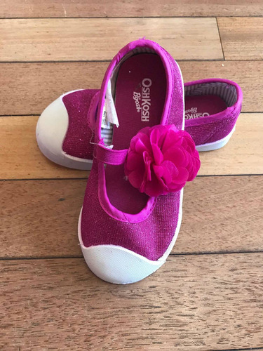 Zapatos Oshkosh Importados Nro 27 Y 28. Fuscia Y Plata