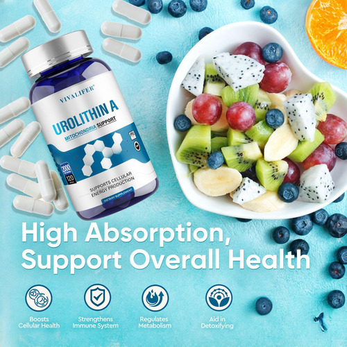 Urolitina Dqqi A Suplemento 2000 Mg - 360 Cápsulas Poderosas
