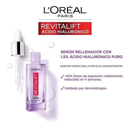 Sérum Facial L'oreal Revitalift Acido Hialuronico 30ml