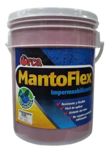 Pintura Impermeabilizante Mantoflex Cuñete Rojo