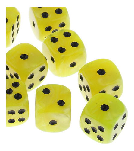 6 Set De 10pcs Dados De Plásticos Digitales D6 Para