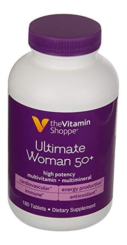 La Vitamina Shoppe Ultimate Mujer 50 + Multivitamínico  180